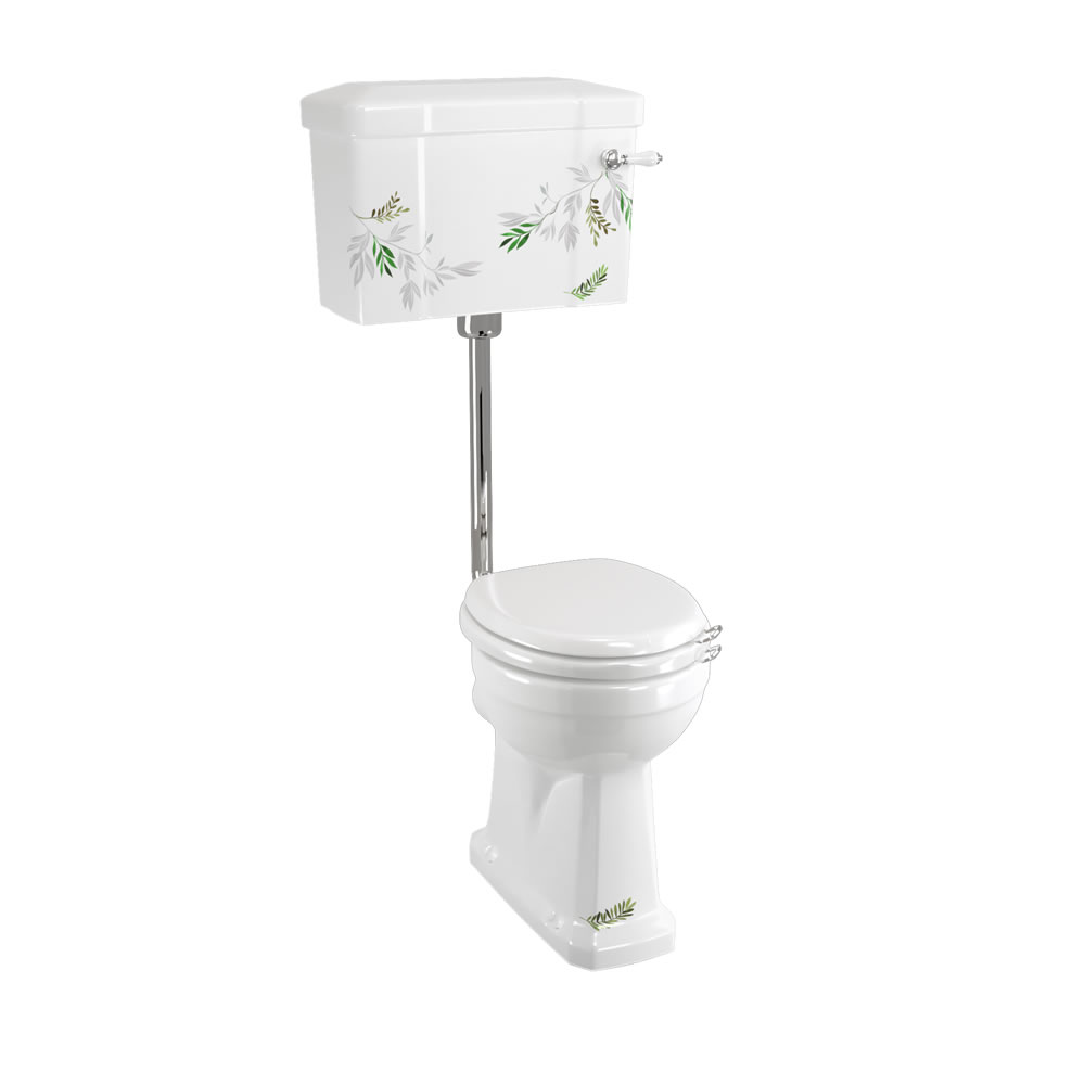 Bespoke Spring Forest Standard Low Level WC with 520 Lever Cistern